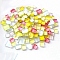 Glitter Glass Mosaic Tiles, Irregular Shape Mosaic Tiles, for DIY Mosaic Art Crafts, Picture Frames and More, Yellow, 10mm, about 160pcs/set