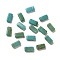 Opaque Acrylic Beads, Rectangle, Dark Cyan, 8x4x3mm, Hole: 1mm