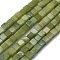 Natural Xinyi Jade/Chinese Southern Jade Beads Strands, Cube, 3~4.5x3~4.5x3~5mm, Hole: 0.8~1mm, about 89~97pcs/strand, 15.1~15.5 inch(38.5~39.5cm)