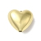 Brass Beads, Lead Free & Cadmium Free, Long-Lasting Plated, Heart, Real 18K Gold Plated, 18x20x11mm, Hole: 3mm