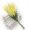 Plastic Artificial Lavender, for Wedding Christmas Decoration, DIY Craft Home Decor Wreath Scrapbooking, Yellow, 140mm