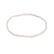 Natural Rose Quartz Cube Beaded Stretch Bracelet for Women, Inner Diameter: 2-1/8 inch(5.5cm)