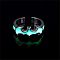 Luminous Alloy Enamel Cuff Rings, Bat, Light Cyan, Inner Diameter: 18mm