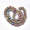 Electroplate Non-magnetic Synthetic Hematite Beads Strands G-S352-11-2