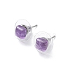 Natural Gemstone Stud Earrings for Women EJEW-K091-01P-A-3