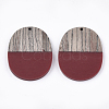 Resin & Wenge Wood Pendants X-RESI-T023-01J-2