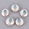 Natural Cultured Freshwater Pearl Pendants PEAR-F008-56P-1