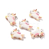 Opaque Resin Unicorn Pendants RESI-G040-A05-1