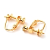 Brass Clip-on Earring Findings KK-F824-018G-3