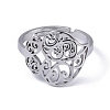 Non-Tarnish 304 Stainless Steel Finger Rings RJEW-C074-08P-3