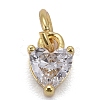 Brass Micro Pave Cubic Zirconia Charms X-KK-P192-08-G01-1