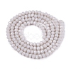 Opaque Solid Color Imitation Jade Glass Beads Strands EGLA-A044-P2mm-D19-2