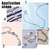 Unicraftale 50Pcs 5 Style Stainless Steel Lobster Claw Clasps STAS-UN0029-87-6