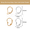 24Pcs 4 Styles Brass Leverback Earring Findings KK-SZ0001-49-2