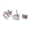 304 Stainless Steel Stud Earrings X-EJEW-N045-04P-2
