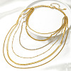 Alloy Multi Layered Necklaces for Women PW-WGFF90E-01-4