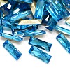 Faceted Rectangle Glass Pointed Back Rhinestone Cabochons RGLA-A014-5x15mm-S07-1