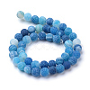 Natural & Dyed Crackle Agate Bead Strands X-G-T056-8mm-07-2