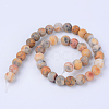 Natural Crazy Agate Beads Strands X-G-Q462-6mm-12-2