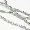 Electroplate Crystal Glass Rice Beads Strands EGLA-F042-A05-2