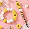 DIY Daisy Flower Silicone Beads Jewelry Making Finding Kit DIY-YW0008-77-6