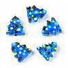 Christmas Theme Handmade Lampwork Bumpy Beads LAMP-G142-06D-1