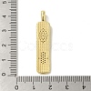 Brass Micro Pave Cubic Zirconia Pendants KK-Z042-15G-02-3