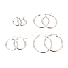 Non-Tarnish 304 Stainless Steel Hoop Earrings for Women EJEW-X0015-02P-01-2