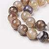 Natural Dyed Agate Beads Necklaces NJEW-F139-8mm-15-2