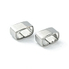 201 Stainless Steel Slide Charms/Slider Beads STAS-C016-08B-P-1-3