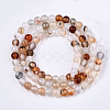 Natural Flower Agate Beads Strands X-G-S359-237-2