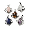 Natural Mixed Stone Pendants G-M434-04P-1