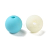 Rubberized Style Imitated Silicone Acrylic Beads MACR-D029-01M-2