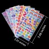 8 Sheets 8 Styles Waterproof Laser Plastic Self Adhesive Sticker DIY-SZ0002-60-2