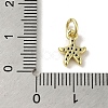 Brass Micro Pave Cubic Zirconia Charms KK-M283-22D-01-3