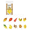 Autumn Leaf PET Sticker Labels PW-WG14025-04-1