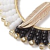 Bohemia Style Handmade Glass Seed Beads Pendants PALLOY-MZ00212-4