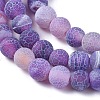 Natural Weathered Agate Beads Strands G-L534-01-6mm-2