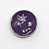 Platinum Plated Zinc Alloy Enamel Jewelry Snap Buttons SNAP-G001-16A-FF-1