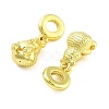 Rack Plating Brass European Dangle Charms KK-NH0001-13G-2