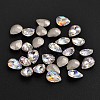 Faceted Teardrop K9 Glass Rhinestone Cabochon RGLA-M006-04B-1