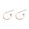 304 Stainless Steel Earring Hooks X-STAS-K211-01RG-1