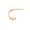 Brass Earring Findings KK-T062-208G-NF-4