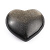 Natural Golden Sheen Obsidian Heart Love Stone G-B002-02-2