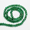 Dyed Natural White Jade Round Beads Strands X-G-E311-4mm-04-3