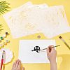 PET Hollow Out Drawing Painting Stencils DIY-WH0394-0262-3