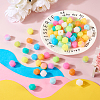 Pandahall 72Pcs 12 Colors  Luminous Hexagon Food Grade Silicone Beads SIL-TA0001-36-5