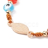 Resin Evil Eye Braided Bead Bracelet BJEW-JB08413-6