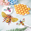 3D Iron Bee & Honeycomb Ornaments CF-TAC0001-19-4