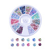 Rainbow Acrylic Imitation Pearl Beads OACR-X0006-12-3mm-1